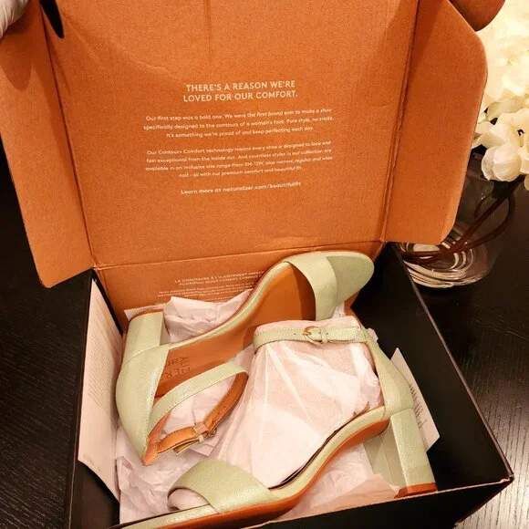 Naturalizer Vera Office Siren Sandals| Pastel Mint,|Sz 11M (New in Box) - Picture 9 of 11